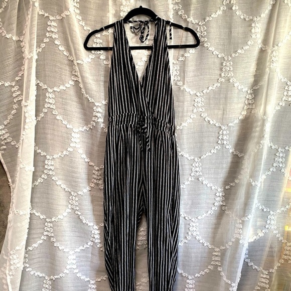 Favlux halter stripped jumpsuit size S - Picture 2 of 9